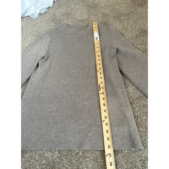 Apt. 9 Mock neck sweater beige/tan long sleeve SZ M long torse fit - Picture 5 of 8
